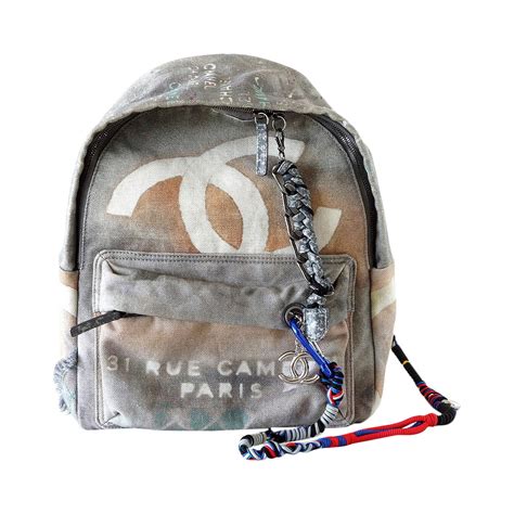 chanel art school backpack color|Chanel Art School Backpack Graffiti Printed Medium .